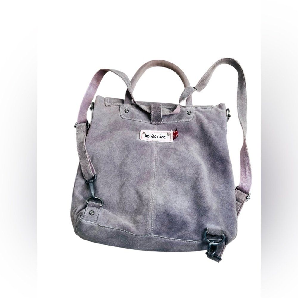 EUC Free People We The Free Paris Convertible Gray Backpack - Picture 2 of 9